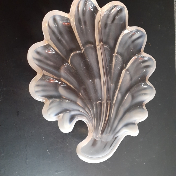 EXQUSITE VTG Duncan Miller Sanibel Pink Opalescent 8" Shell Scalloped Plate. - Picture 6 of 7